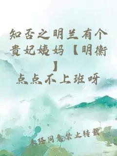 知否之明兰有个贵妃姨妈【明衡】